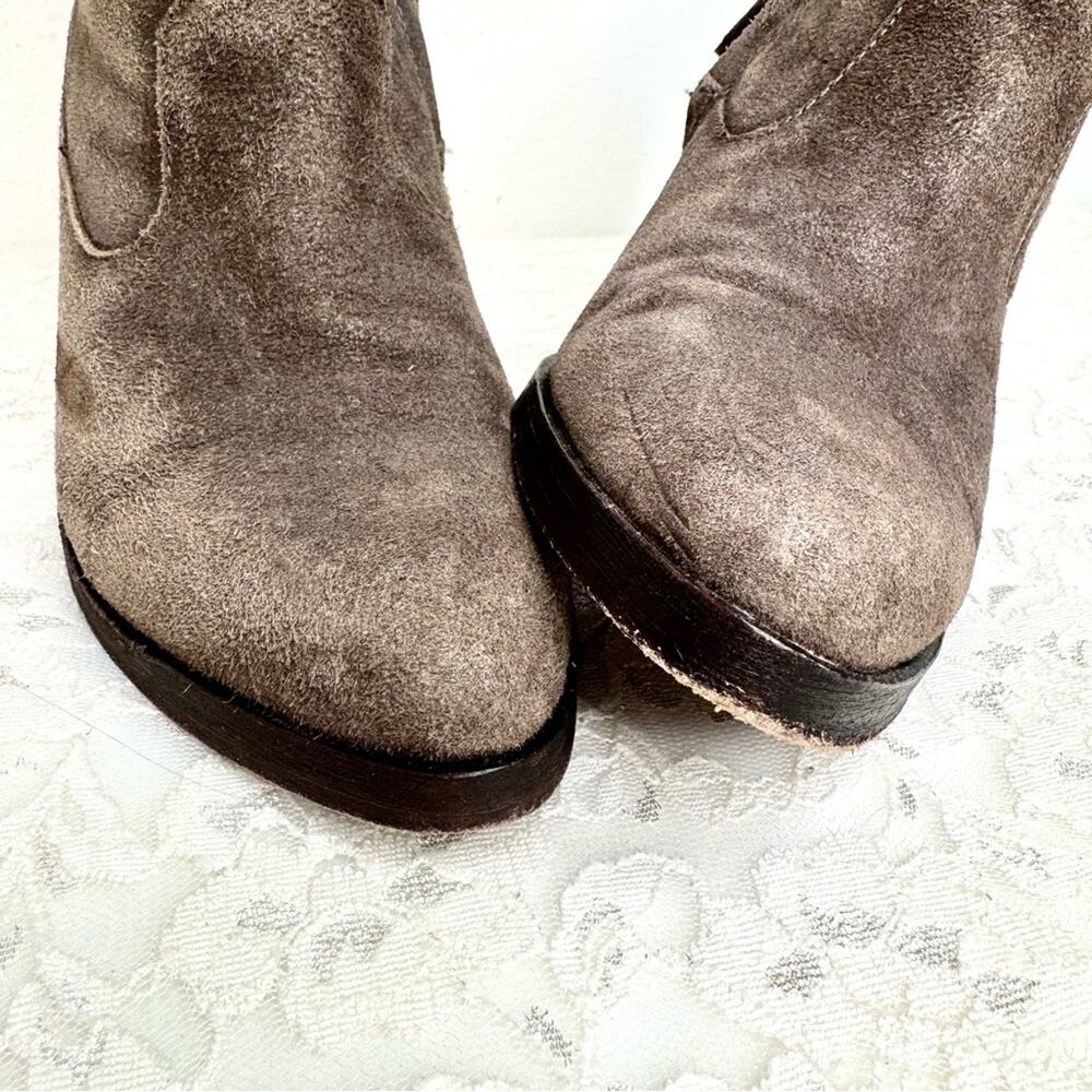 ASH Moka Ankle Booties Leather Heels Zipper Western Boots EU 37.5 | US 7 - 7.5 - Picture 4 of 15